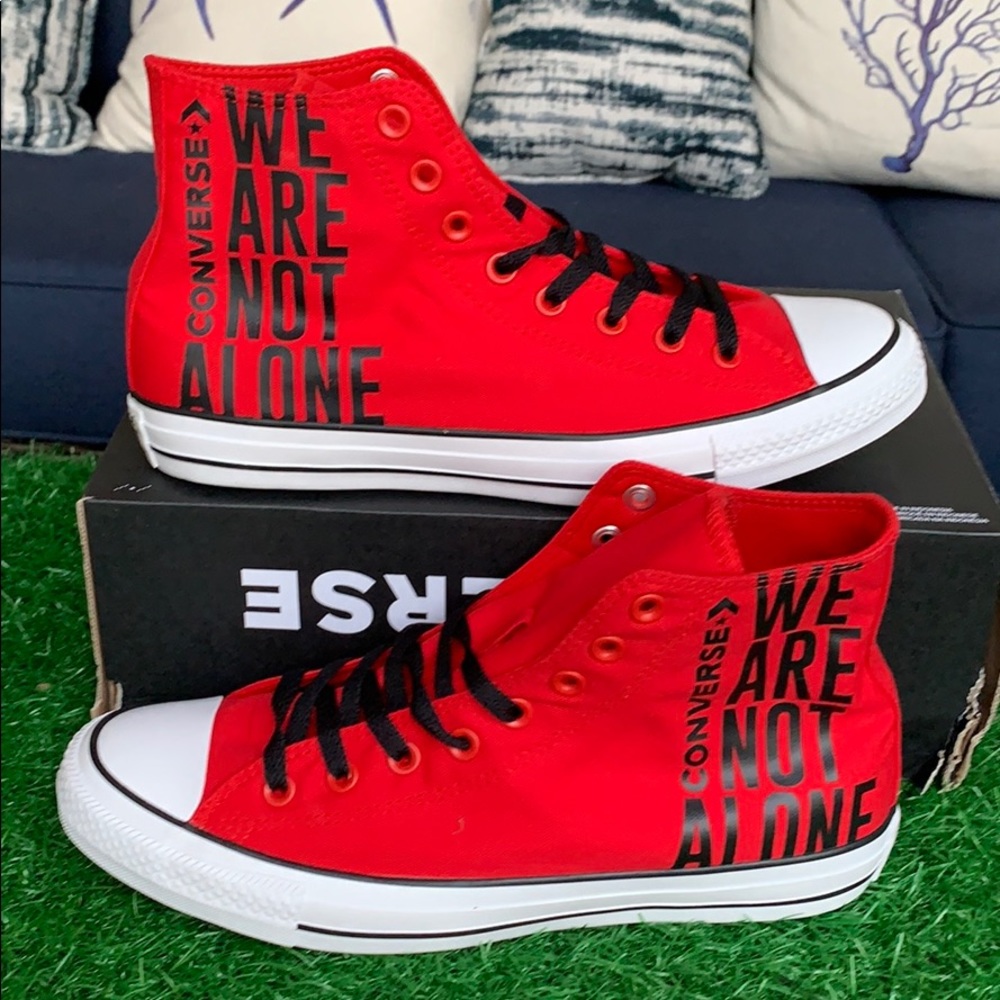Converse CTAS Hi enamel red/black/white men’s - Picture 3 of 16